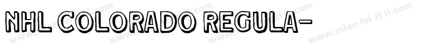 NHL Colorado Regula字体转换